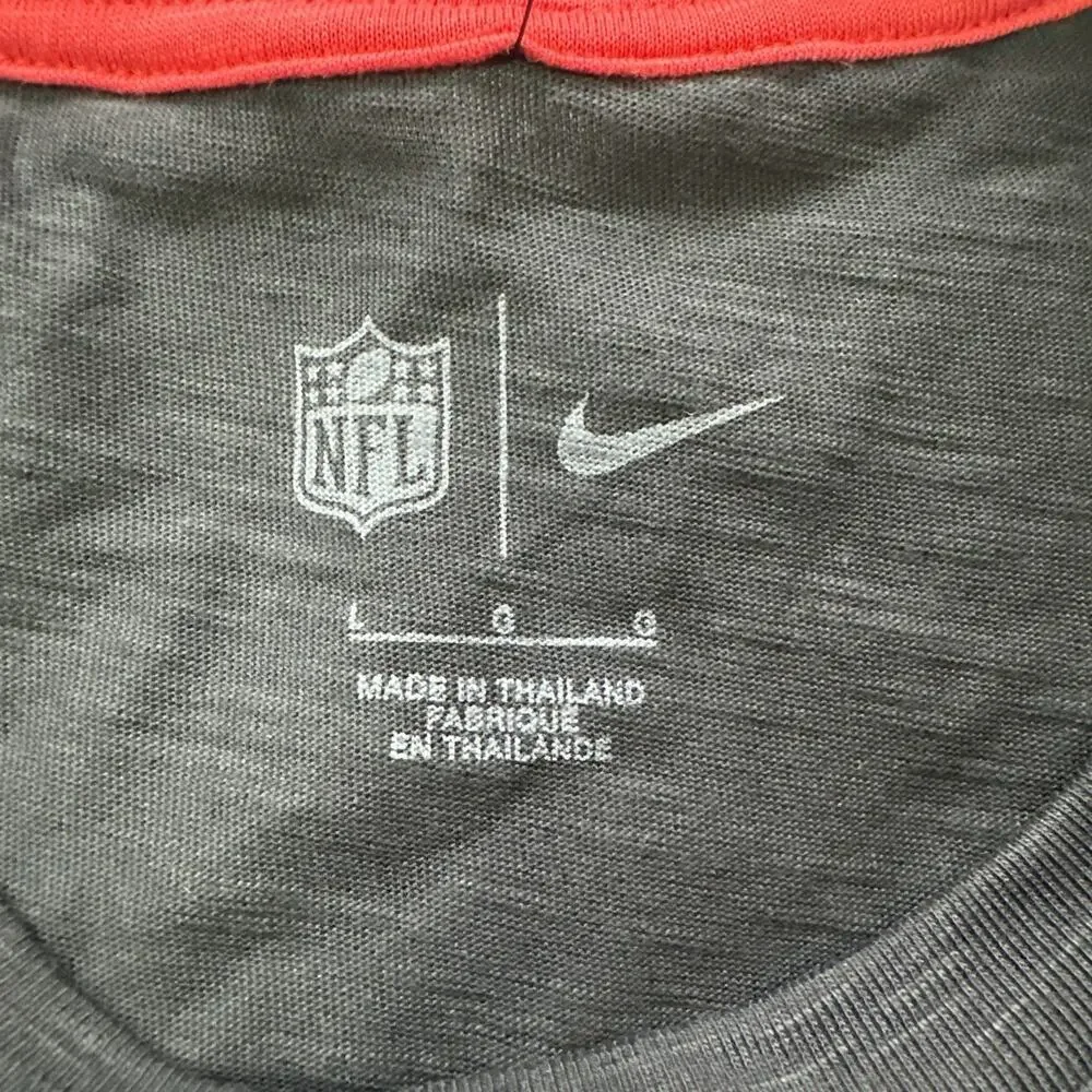 Nike Atlanta Falcons T Shirt Women's‎ Large Black Graphic 1966 Logo NFL Football